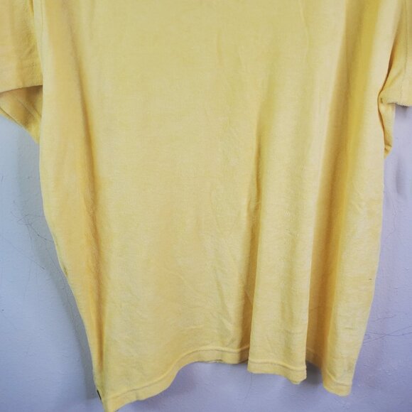 Club Room Mens Lemon Yellow Terry Polo XXL - Picture 5 of 9